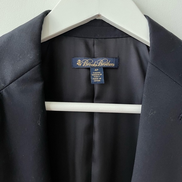 Brooks Brothers Navy Tailored Blazer - Picture 3 of 8